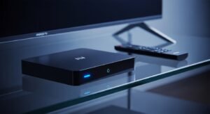 Een geavanceerde Android TV box die gebruikt wordt om IPTV software soepel te draaien.